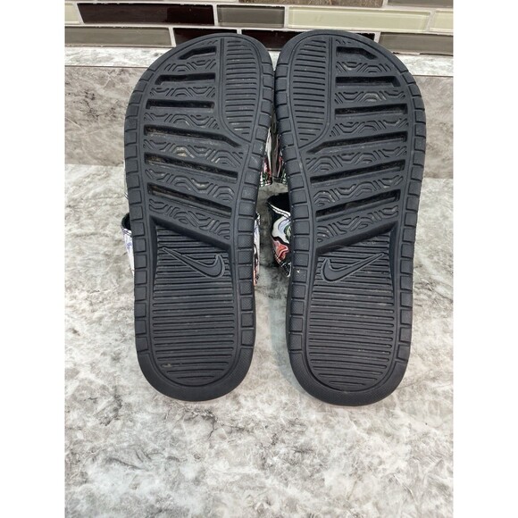 Nike Women's Size 6 Benassi Duo Ultra Slides Sandals Marble Black, pink, White - Picture 5 of 5